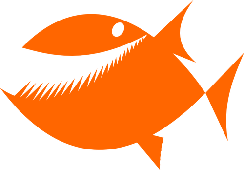 Immagine vettoriale silhouette di pesce