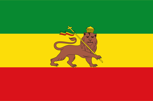 IlustraÃ§Ã£o do vetor velha bandeira da EtiÃ³pia