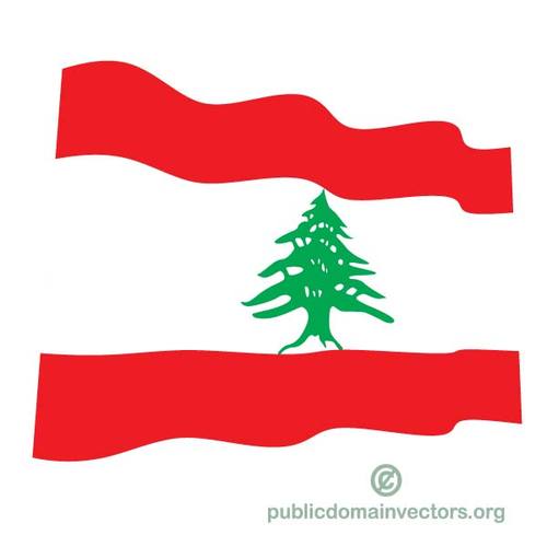 VÃ¥gig flagg Libanon