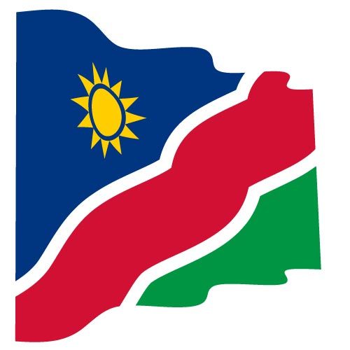 Golvende vlag van NamibiÃ«