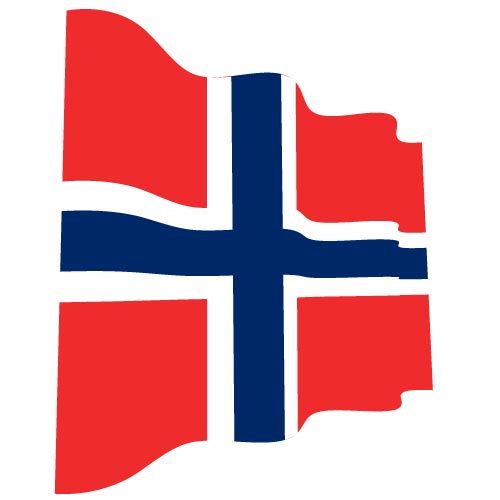 Norges bÃ¸lgete flagg