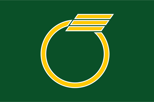 Vlag van Shirokawa, Ehime