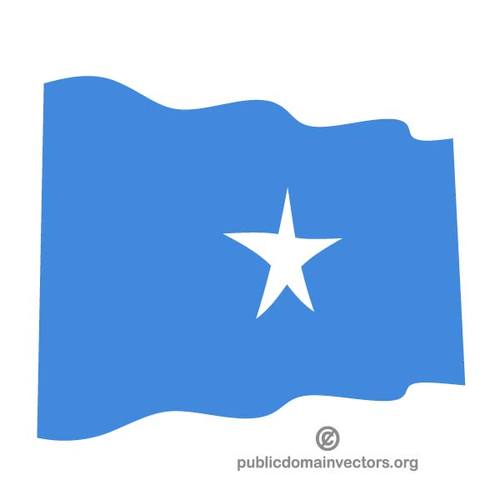 WellenfÃ¶rmige Flagge Somalias