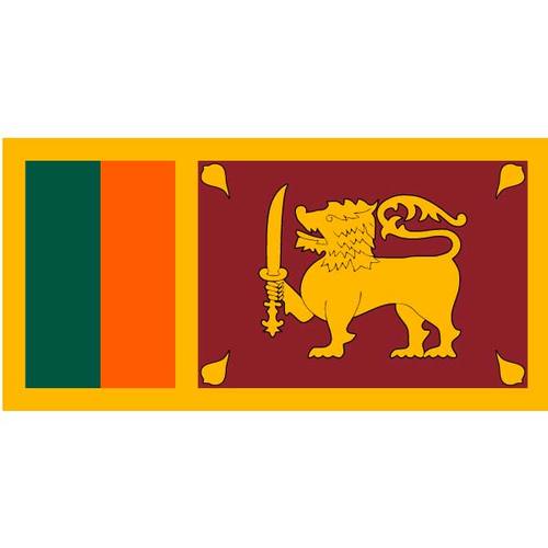 Vektor flagga Sri Lanka