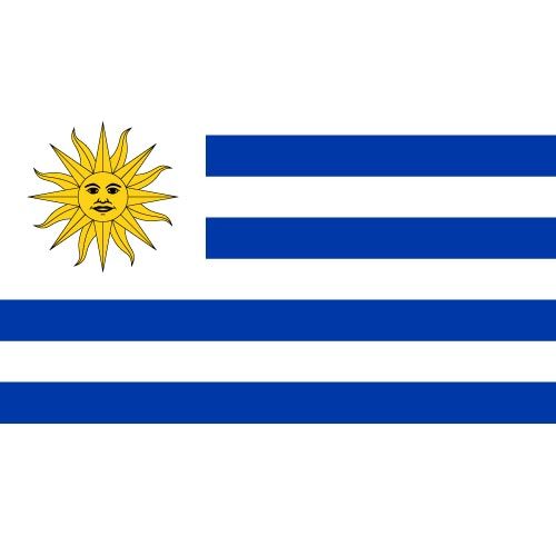 Vector bandera de Uruguay