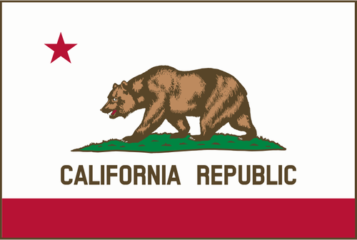 Kaliforniya Cumhuriyeti bayraÄŸÄ± vektÃ¶r gÃ¶rÃ¼ntÃ¼