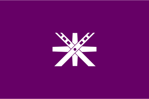 Bandeira oficial de imagem vetorial de Tochigi