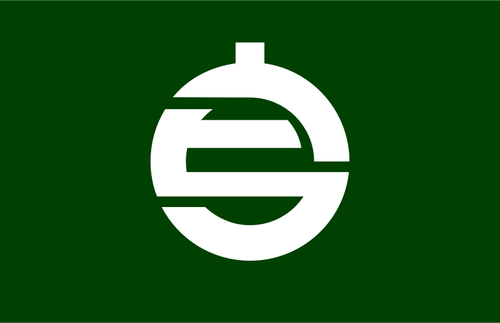 Vlag van Kamiura, Ehime