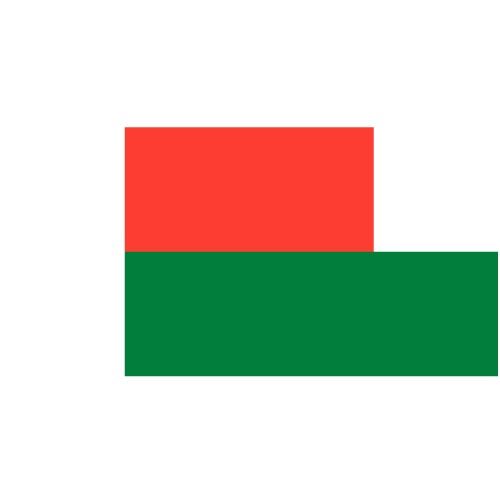 Vector Madagaskars flagg