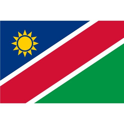Vector bandera de Namibia