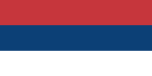 Serbiske flagg uten vÃ¥penskjold