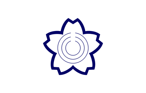 Gambar vektor biru meterai Sakuragawa