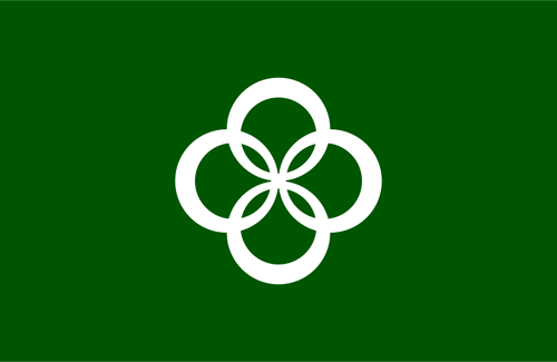 Bandiera vettoriale Wazuka, Kyoto