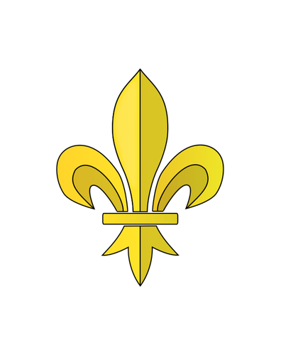 Obraz francuski kanadyjski wersji fleur-de-lys