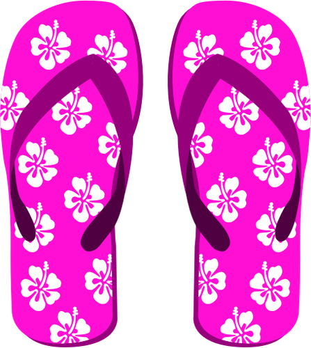 Roze slippers