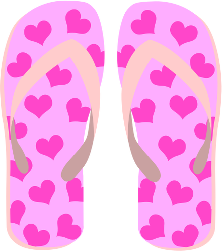 Paarse slippers