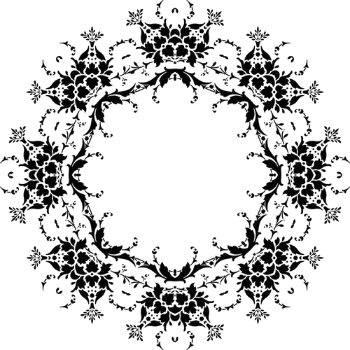 Botanische halo vector afbeelding