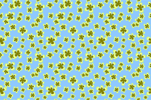 Floral pattern in blue and yellow