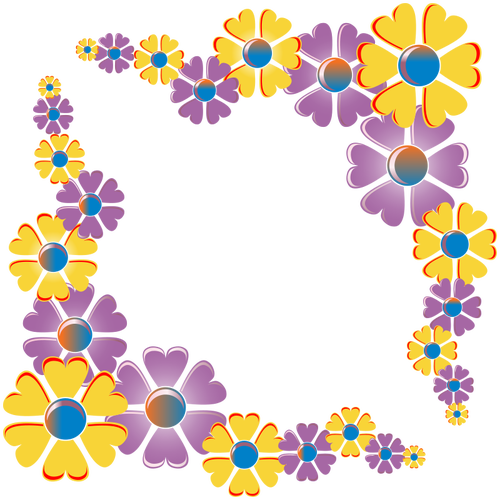 Forma de cadru floare