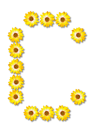 Flowery letter C