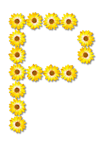 Flowery P letter