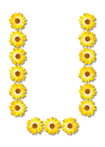 Blomstrende bokstaven U