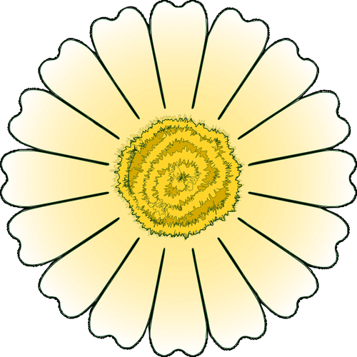 Vektorgrafikk utklipp av daisy petals