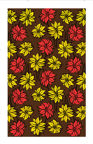 Flower pattern in brown