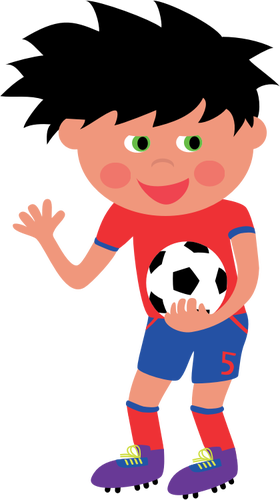 Cartoon soccer player