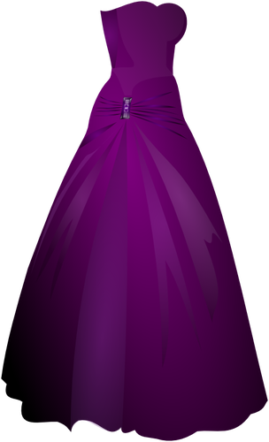 Imagem de vetor de vestido formal senhoras roxo