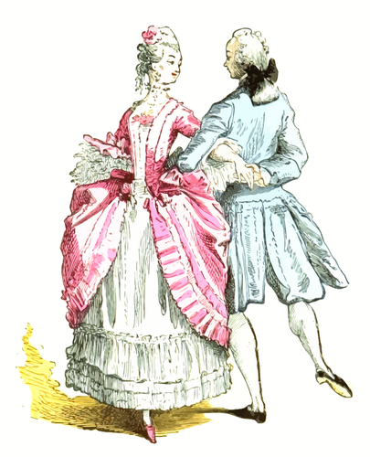 Franska ballroom kostymer