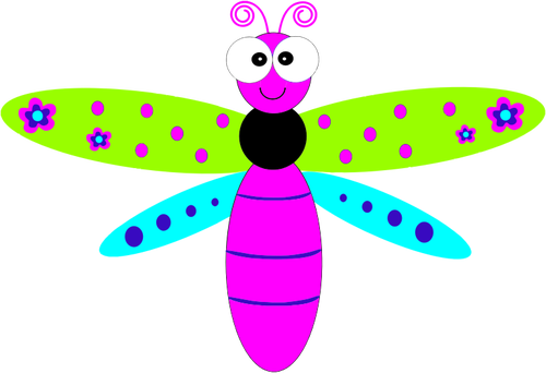 Friendly Cartoon Dragonfly