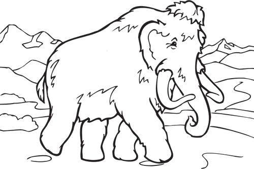 Coloring bok elefant vektorgrafikk utklipp