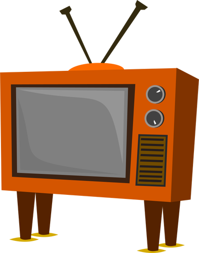 Funky gamla TV: n vektorbild