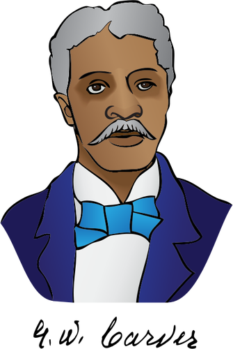 George Washington Carver portrÃ¤tt vektorbild