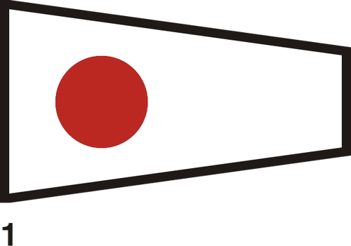 Bandiera giapponese disegno
