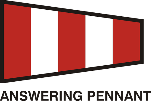Angkatan Laut stripy bendera