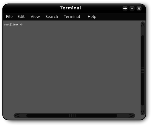 Vektorgrafikk Linux operativsystem dafault skjermen
