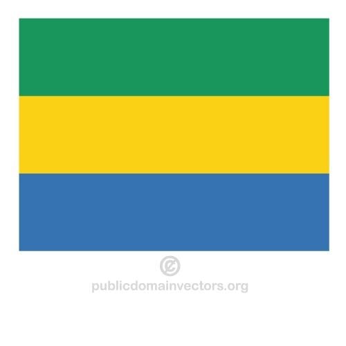 Vector bandeira de GabÃ£o