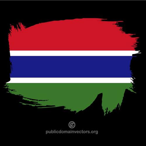 MalovanÃ½ vlajka Gambie