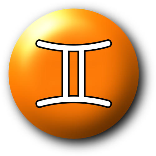 Gemini pomaraÅ„czowy symbol