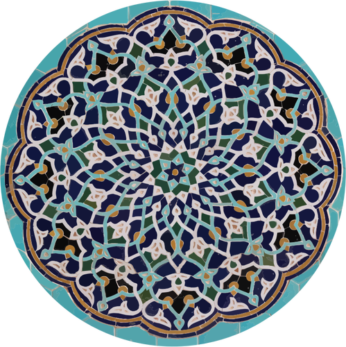 Lavoro geometrico delle mattonelle islamiche