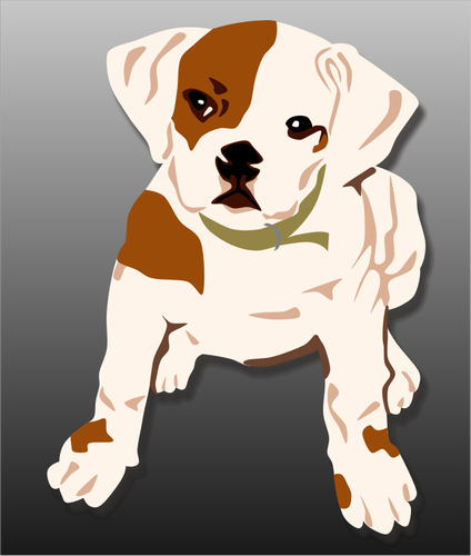 Bulldog Welpen-Vektor-illustration