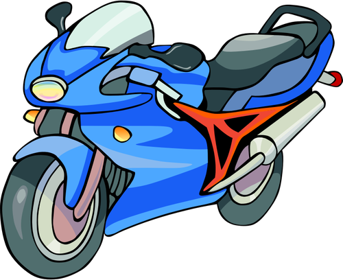 Grafika wektorowa motocykl clipart