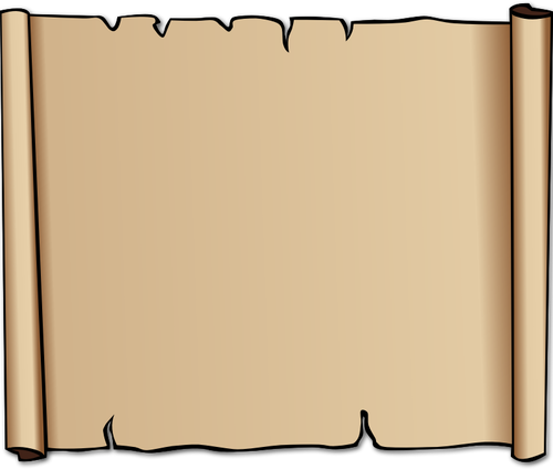 Illustration vectorielle de parchemin de veau brun