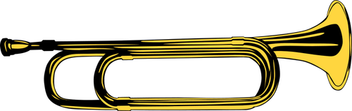Vector de la imagen del instrumento de latÃ³n amarillo