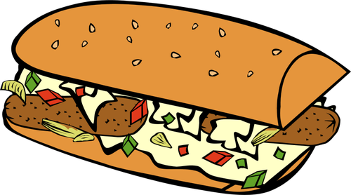 Grafika wektorowa okrÄ™t podwodny Sandwich
