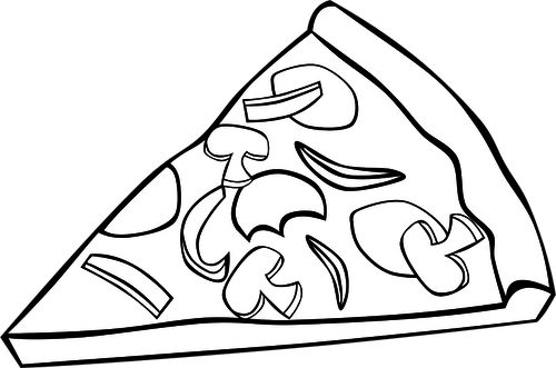 Vektor-Illustration fÃ¼r eine Salami-pizza