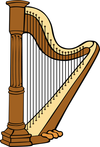 Harfa vektorovÃ½ obrÃ¡zek