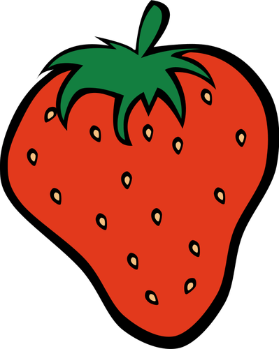 Vector images clipart de fraise